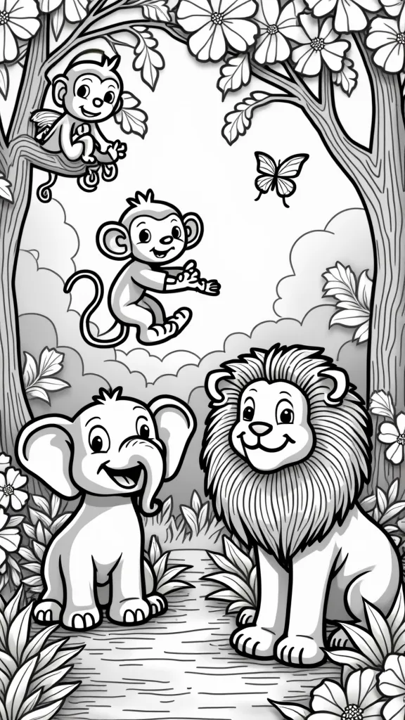 free zoo animal coloring pages